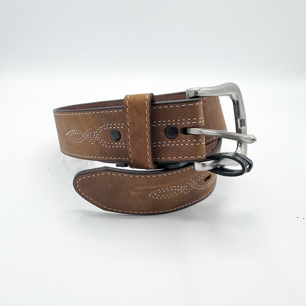 NEW Red Wing Shoes Men's Western Leather Belt, 1.5" Full Grain Leather Size 30